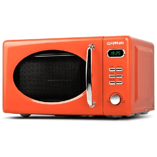 G3 ferrari g10155 microonde vintage combinato digitale "sapormio vintage", 1150w, 20 litri, 8 programmi, arancio