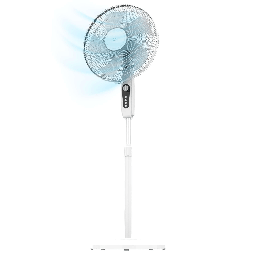 Cecotec ventilatore a piantana energysilence 515 maxflow bianco 45w altezza regolabile