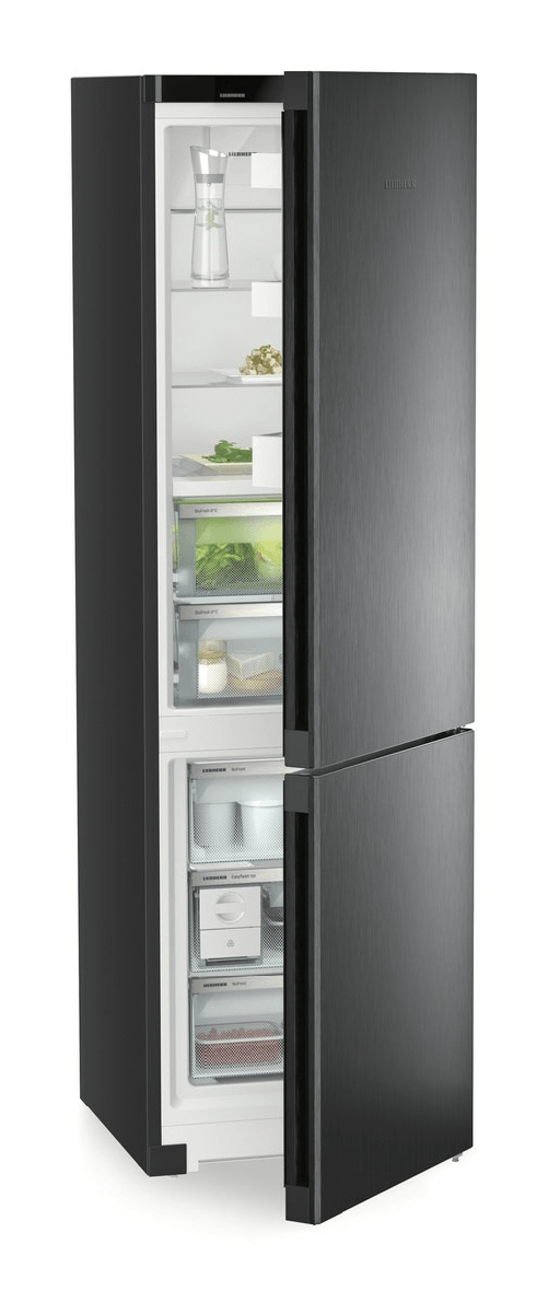 Liebherr frigorifero combinato nofrost biofresh 360l classe a nero 3 zone cbnbda 572i