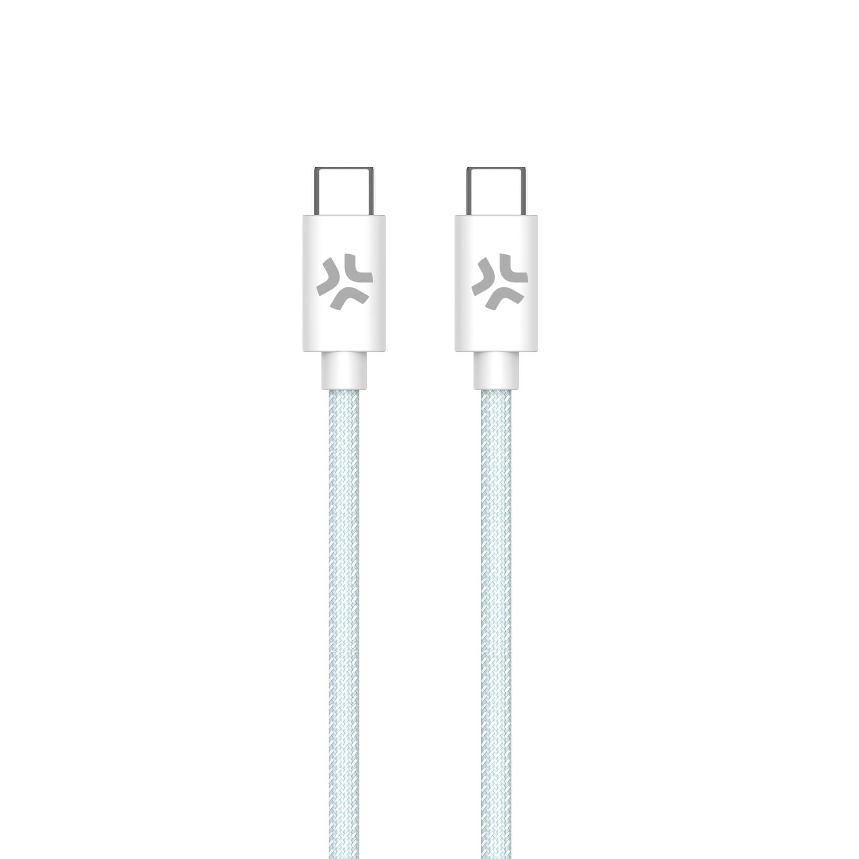 Celly USBCUSBCCOTTLB cavo USB 1,5 m USB C Blu, Bianco