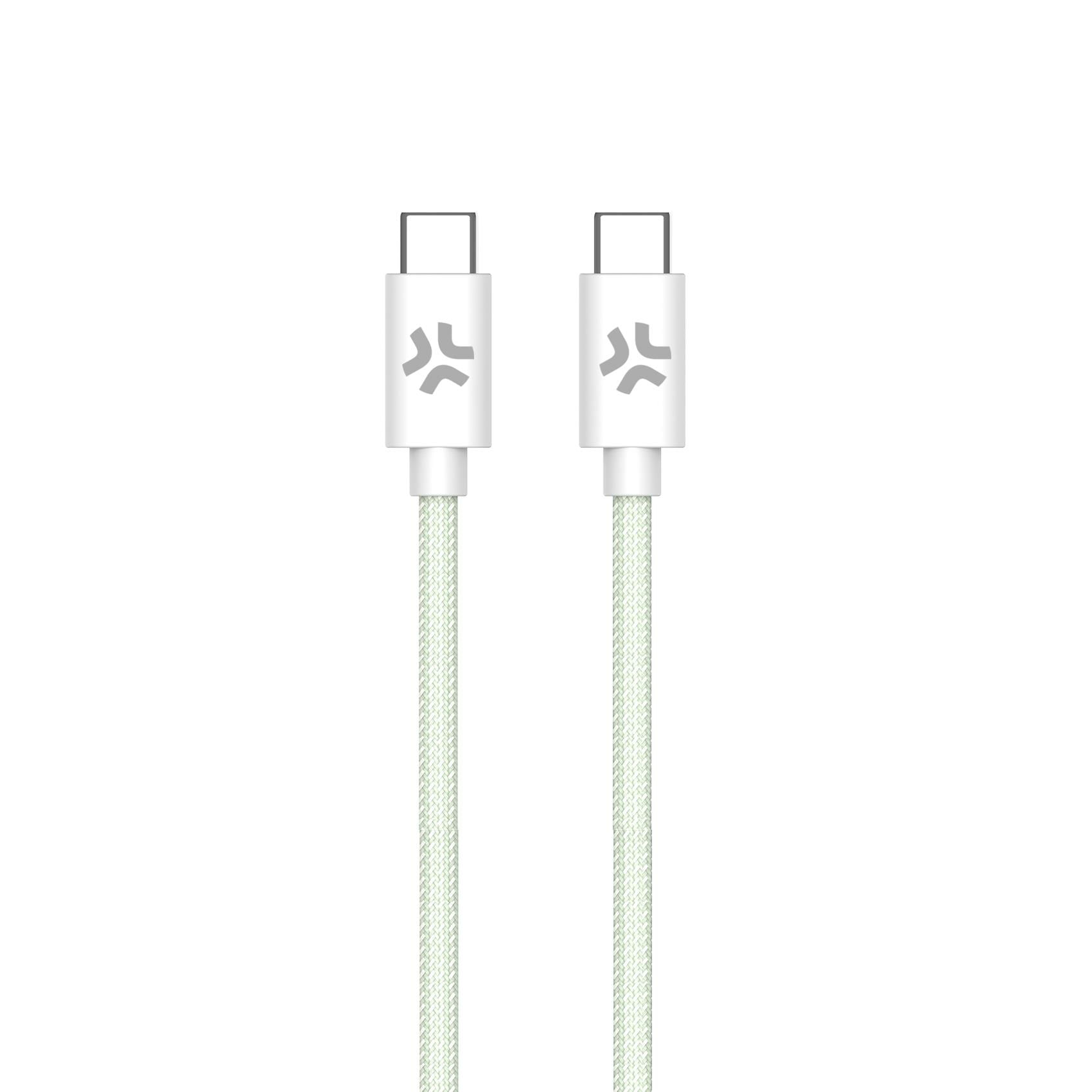 Celly USBCUSBCCOTTGN cavo USB 1,5 m USB C Verde, Bianco