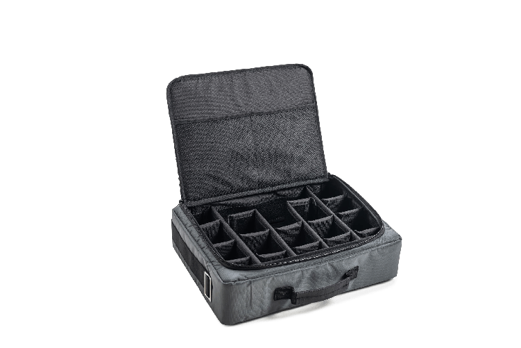 B and W International TEX.221 Borsa per Fotocamera con Divisorio Grigio