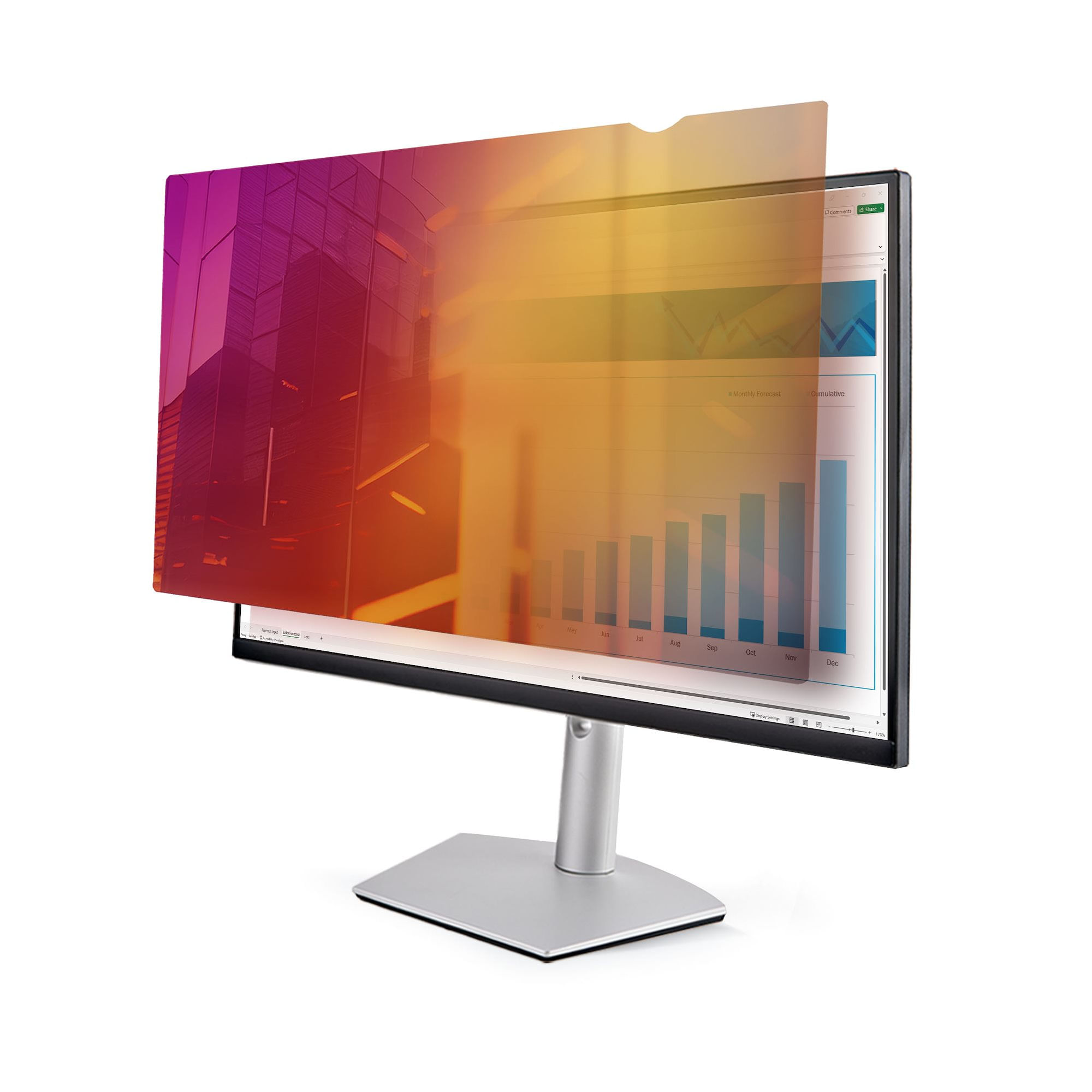 StarTech.com Filtro Privacy Oro per Monitor 23,8" 16:9, schermo privacy reversibile, Privacy Screen Protector per PC, protezione/schermo rimovibile, +
