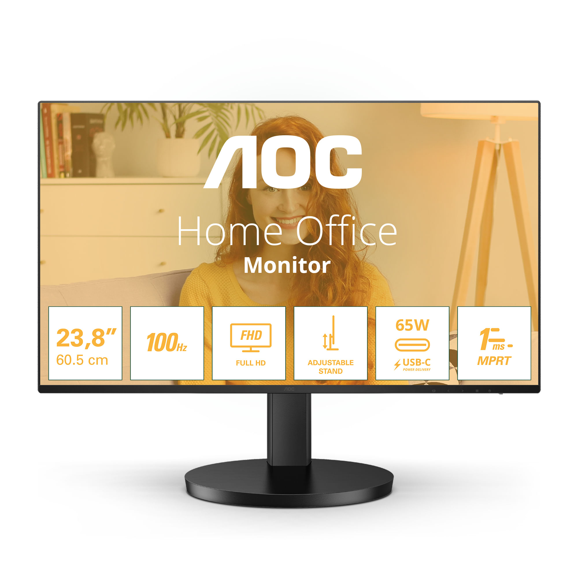 AOC B3 Q27B3CF2 Monitor PC 68,6 cm [27] 2560 x 1440 Pixel Quad HD Nero (AOC Q27B3CF2 sk?rm - WLED - 27 - IPS) AOC MONITOR 27 IPS 2K REG ALT 100HZ