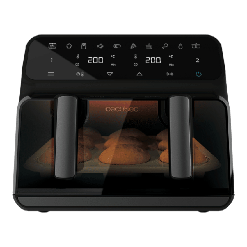 Cecotec 04986 friggitrice Singolo 9 L Indipendente 2850 W Friggitrice ad aria calda Nero