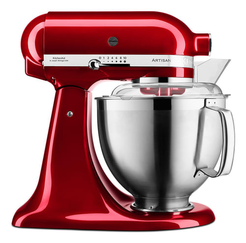 KitchenAid ARTISAN 5KSM185PS robot da cucina 300 W 4,8 L Rosso KitchenAid ARTISAN 5KSM185PS Sbattitore con base 300 W Rosso