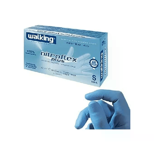 Machieraldo Guanti in Nitrile Nitroflex Plus 100 Pezzi Taglia S