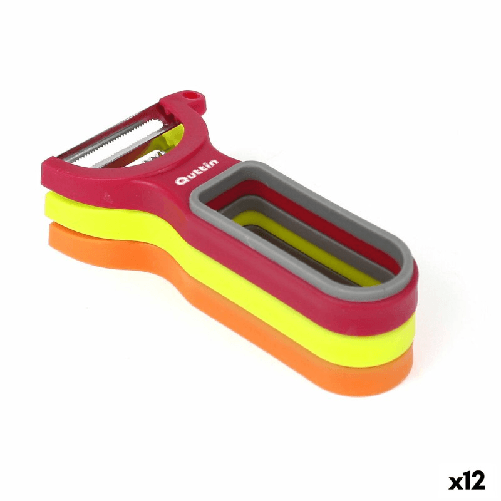 Quttin Set di pelapatate Quttin Multicolore 3 Pezzi (12 Unità)
