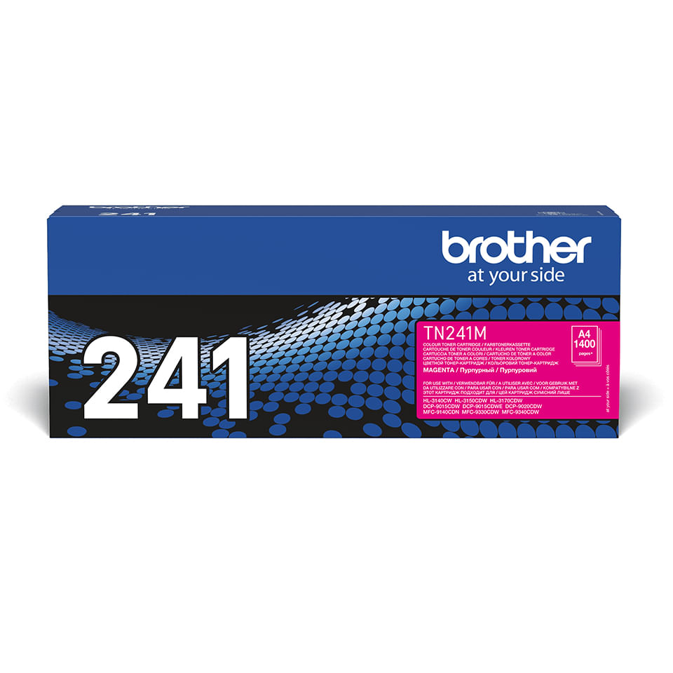 Brother Toner Magenta 1.400pg Multifunzione-9330cdw Hl-3150cdw Brother TN-241M cartuccia toner 1 pz Originale Magenta