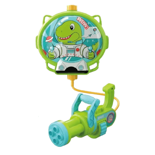 TrAdE Shop Traesio Pistola Ad Acqua Con Zaino Dinosauro Gioco Per Bambini Spiaggia Estate 1300ml 618549 -