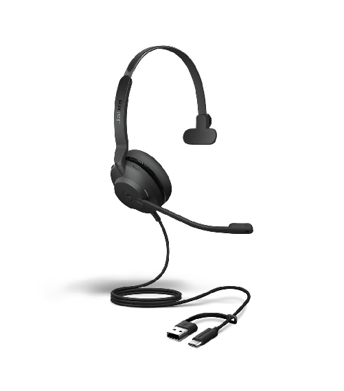 Jabra evolve2 30 se cuffie mono usb-c con cancellazione rumore per microsoft teams