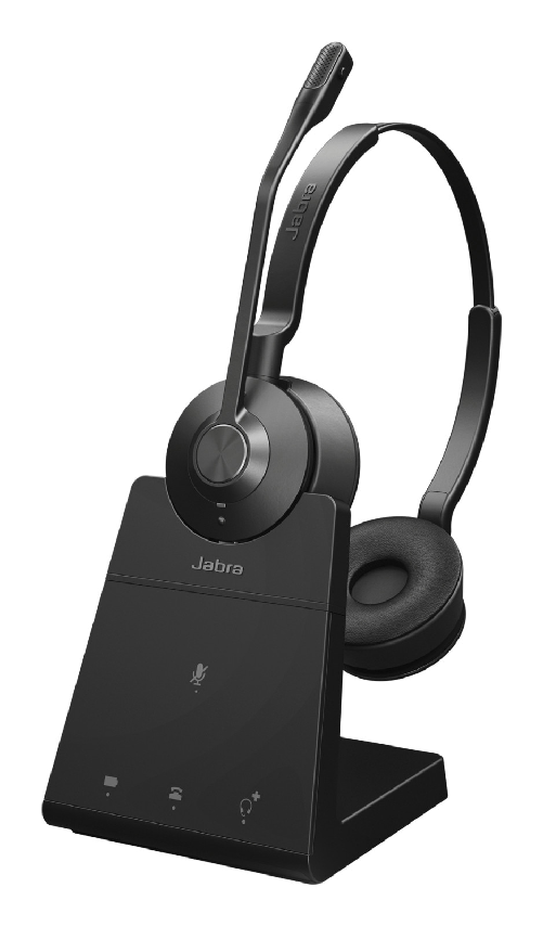 Jabra engage 45 se auricolare wireless a padiglione per ufficio nero dect 150m
