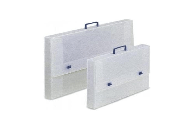 Fellowes m555 cartella portadisegni polionda bianco 37,5x51x5 cm