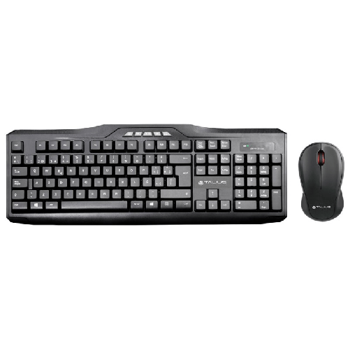 TALIUS KB-6001 tastiera Mouse incluso Universale RF Wireless QWERTY Spagnolo Nero Talius Tastiera e Mouse Talius KB-6001 Nero Qwerty in Spagnolo