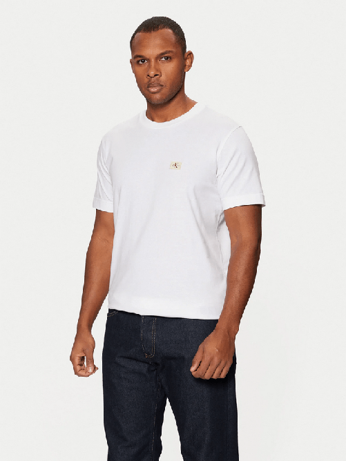 CALVIN KLEIN JEANS T SHIRT MAGLIA MAGLIE UOMO CALVIN KLEIN JEANS J30J327100 BIANCO ORIGINAL PE 2025 Colore Bianco,Taglia M