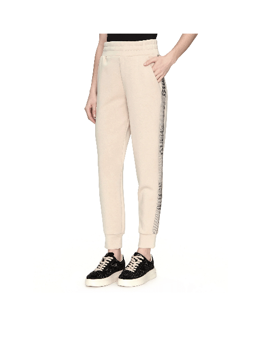 GUESS PANTALONE JOGGER TUTA TUTE DONNA GUESS W5RB00KBYE2 G9N9 BEIGE ORIGINALE AI Taglia S,Colore Beige