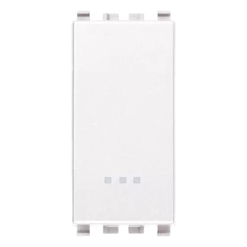 Vimar pulsante 1p no 10a illuminabile con tasto sostituibile serie eikon *** colore bianco, confezione 1