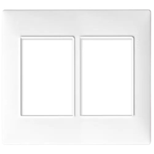 VIMAR Placca classica bianca tecnopolimero 3+3 moduli serie plana vimar 14659.01 *** colore bianco