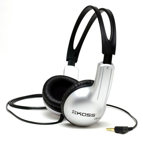 Koss Ur10 Cuffie Pc per un Suono Chiaro e Confortevole Ideali per l'Uso Quotidiano Koss UR/10 Cuffie Cablato A Padiglione MUSICA Nero, Argento