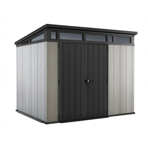 Keter Casetta Artisan per Attrezzi Keter 2.7x2 Addossata con Pavimento Interno Keter 17204256 casetta da giardino Casetta in plastica