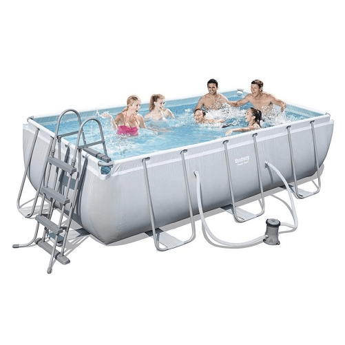 Bestway Piscina Bambini 400x200 Steel Pro Frame Rettangolare Fuoriterra con Pompa Filtro Bestway Power Steel Piscina frame rettangolare cm. 404x20
