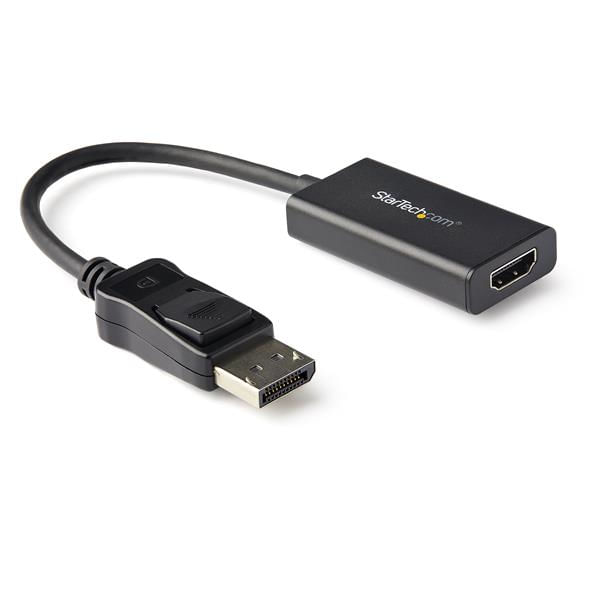 StarTech.com Adattatore DisplayPort a HDMI 4K 60Hz - Convertitore video attivo da DP 1.4 a HDMI 2.0 - Dongle/Cavo adattatore per Monitor/TV/Display HD