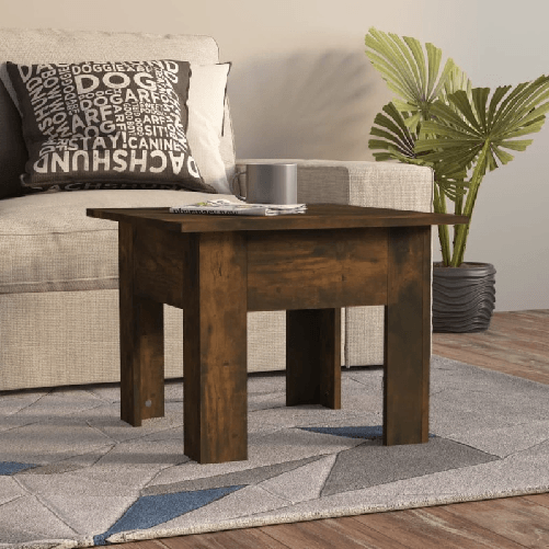 VidaXL Tavolino da Salotto Rovere Fumo 55x55x42 cm in Truciolato