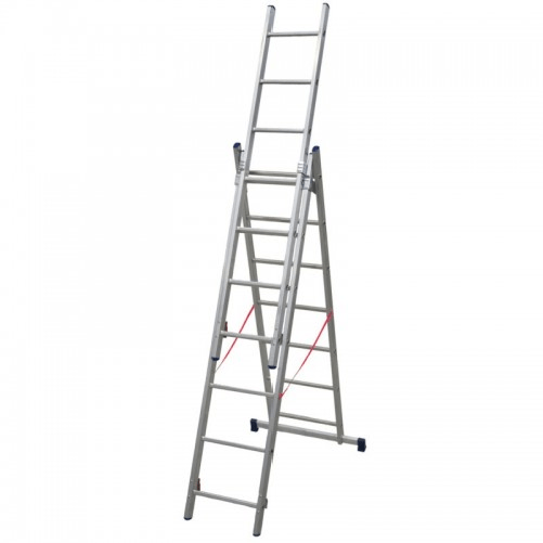 Facal Stilo Scala Alluminio 3x 7 Gradini Scaletta Allungabile Telescopica Cinte FACAL Linea Blu Scala telescopica Alluminio