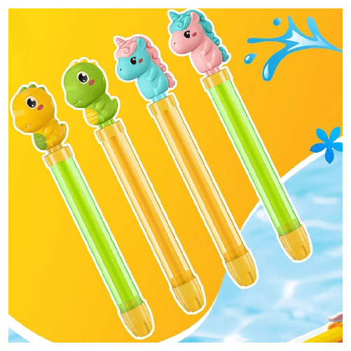 TrAdE Shop Traesio Tubo Spara Acqua Spruzzatore Manico Forma Dinosauro Unicorno 38x3cm Gioco Estivo 6559063 -