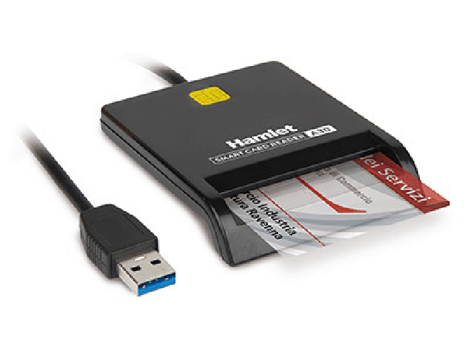 Hamlet huscr-a30 lettore di smart card usb tipo a nero iso 7816 compatibile windows mac
