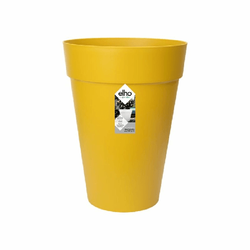 Elho Vaso Elho Giallo Ø 34 cm Ocra Plastica Rotondo Moderno