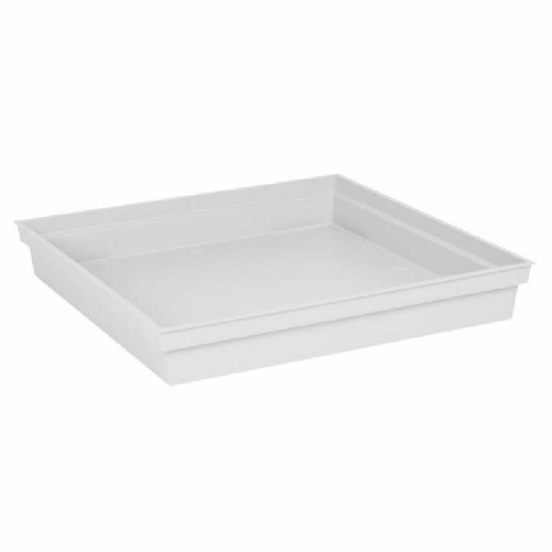 EDA Piatto per Vaso EDA Tuscany Quadrato Bianco 40 cm 40 x 40 x 5,9 cm