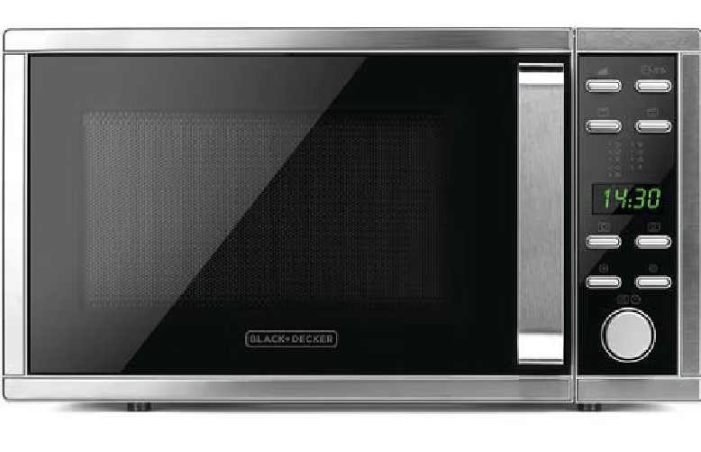 Black & decker Black & decker bxmz901e forno microonde 900w inox spazzolato, 9 programmi, con grill, 25 litri