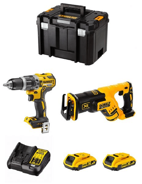 Dewalt kit dwk205 (dcd796 + dcs367 + 2 x 2,0 ah +.. 8435587916703