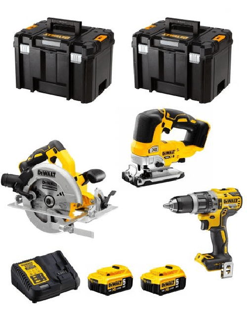 Dewalt kit dwk301 (dcd796 + dcs334 + dcs570 + 2 x.. 8435587916925