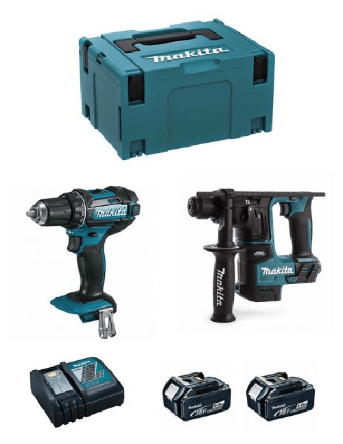 Makita kit 18v msl2p2 (dhr171 + ddf482 + 2 x 5,0.. 8435587904038