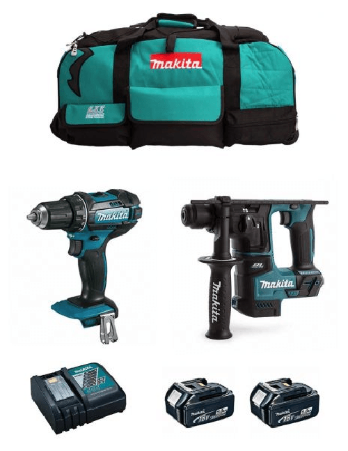 Makita kit 18v msb2p2 (dhr171 + ddf482 + 2 x 5,0.. 8435587904106