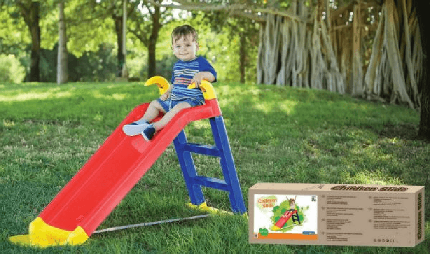 I giardini del re Scivolo per bambini starplast modello baby 2 cm.141x60x78h. per esterno rosso e blu arredo giardino