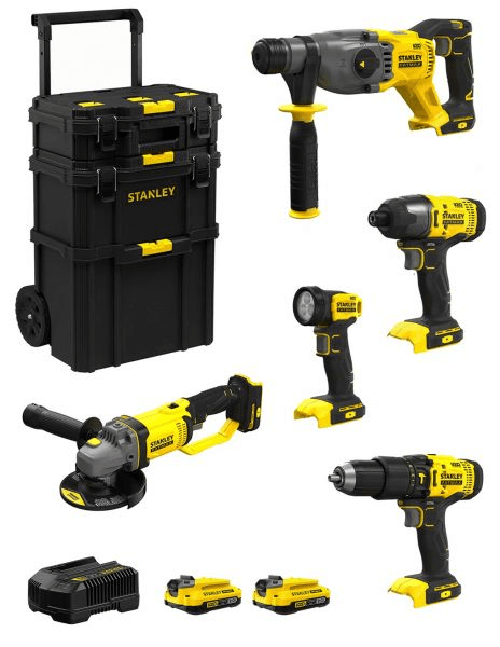 Stanley fatmax v20 stanley fatmax kit svk500 (sfmch900 + sfmcg400 +.. 8435587919537 Stanley fatmax v20 stanley fatmax kit svk500 (sfmch900 + sfmcg400