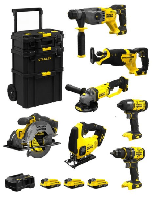 Stanley fatmax v20 stanley fatmax kit svk704 (sfmch900 + sfmcg400 +.. 8435587919612