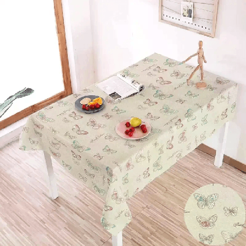 BVT Tovaglia Antimacchia in Poliestere Impermeabile 140x140 cm + fermatovaglia