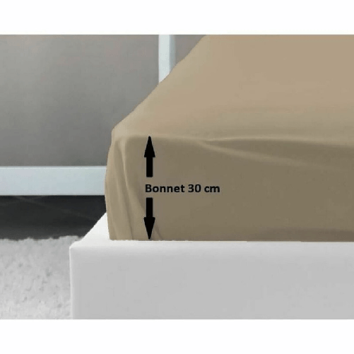 Lovely Home Lenzuolo con angoli aderenti Lovely Home Beige 160 x 200 cm