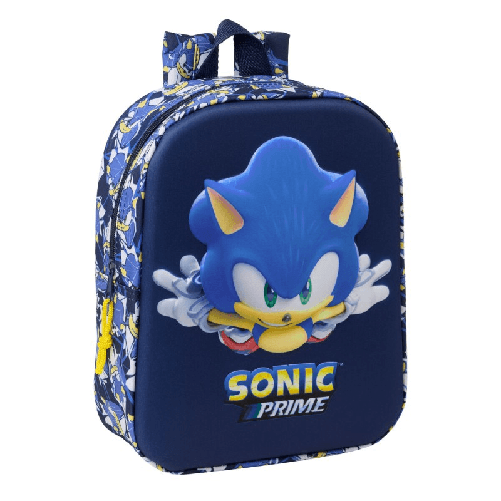Sonic Zaino Scuola Sonic City Azzurro 22 x 27 x 10 cm