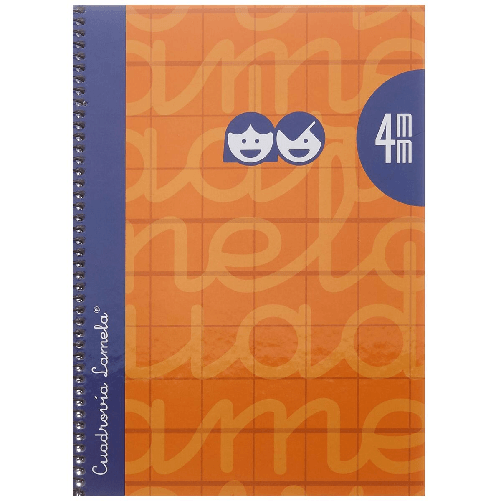 Lamela Quaderno Lamela Arancio Quarto 5 Pezzi 80 Pagine