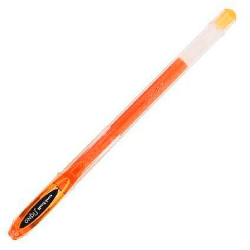Uni-Ball Penna a inchiostro liquido Uni-Ball Rollerball Signo Basicos UM-120 Arancio 0,5 mm (12 Pezzi)