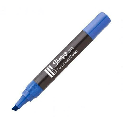 Sharpie Marcatore permanente Sharpie W10 Azzurro 12 Pezzi