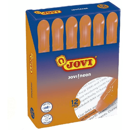 Jovi Evidenziatore Jovi Jovi!neon Arancio 12 Pezzi