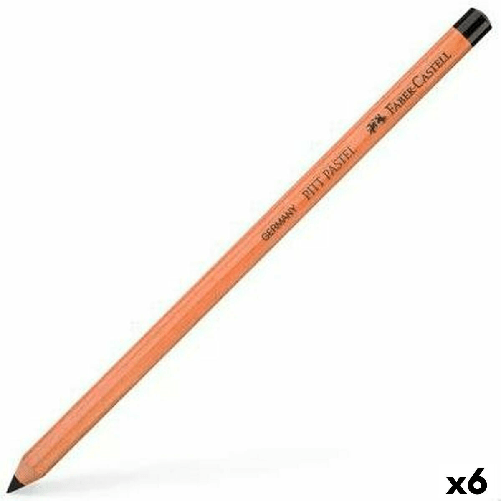 Faber-Castell Matite colorate Faber-Castell Pitt Pastell Nero 6 Pezzi