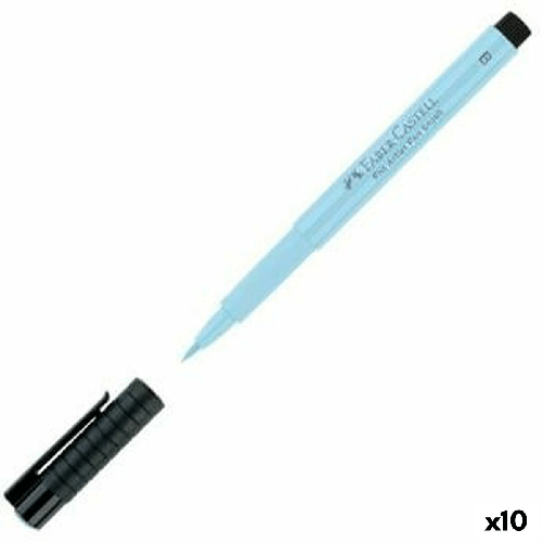 Faber-Castell Pennarelli Faber-Castell Pitt Artist Azzurro (10 Unità)