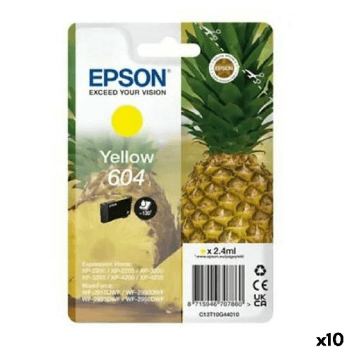 Epson Cartuccia ad Inchiostro Originale Epson XP-2200 WF-2910DWF Giallo Nero (10 Unità)